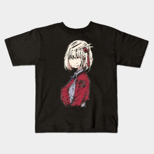 Lycoris Recoil Chisato Anime and Manga Characters Wallpaper Kids T-Shirt